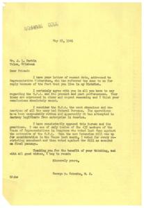 Opposition to the O.P.A.: A Congressman&#39;s Perspective, 1946-05-07