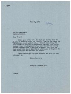 The Impact of O.P.A. on Farmers: Correspondence Between Mr. William Rosell and George B. Schwabe, M.C., 1946-06-11