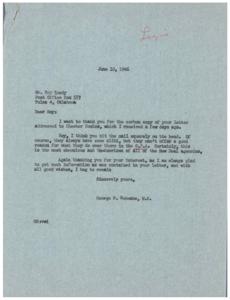 Correspondence Regarding O.P.A. Amendments and Lumber Prices, 1946-05-31