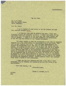 The Battle Against Bureaucracy: A Letter from George B. Schwabe, 1946-05-09