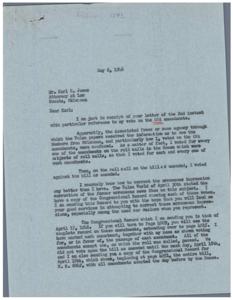 Misinformation and Political Strategy: A Correspondence Between George B. Schwabe and Karl E. Jones, 1946-05-06