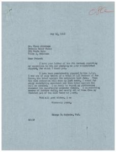 Opposition to OPA: A Letter of Support, 1946-05-09