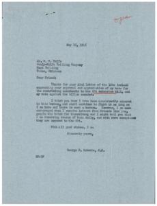 Opposition to the OPA: Correspondence between George B. Schwabe and W. W. Wolfe, 1946-05-10