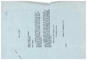 Letter of Protest Against Wheat Rationing, 1946-05-03