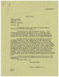 Opposition to O.P.A. and Bureaucratic Regulation: Correspondence with Mrs. C. E. Day, 1946-05-15