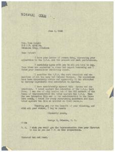 Opposition to the O.P.A.: A Letter Exchange, 1946-06-05