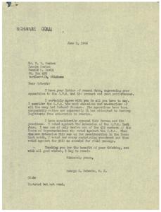 The Fight Against O.P.A.: A Letter from George B. Schwabe, M.C., 1946-05-04