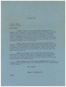 Opposition to Price Controls: A Letter to George B. Schwabe, M.C., 1946-07-12