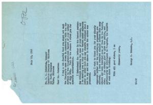 Letter of Appreciation to Carnation Company of Oklahoma Manager, 1946-07-19