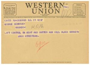 Telegraph Communication and Customer Feedback, 1945-01-01 - 1946-12-31