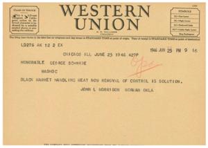 Class of Service Symbols and Ship Radiogram Communication, 1945-01-01 - 1946-12-31