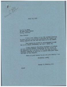 Support for the Fight Against OPA: A Letter of Encouragement, 1946-07-13