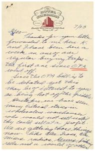 OPA and the Hotel Sherman Buying Trip, 1945-01-01 - 1946-12-31
