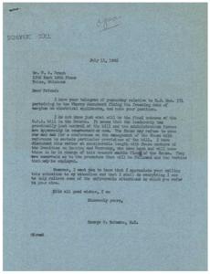 Title: Update on O.P.A. Bill and Wherry Amendment, 1946-07-11