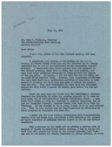 Letter regarding OPA Bill and Subsidies in Ottawa County, 1946-07-15