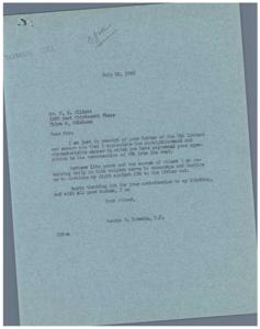 Opposition to OPA Resurrection: A Letter from George B. Schwabe, M.C., 1946-07-10