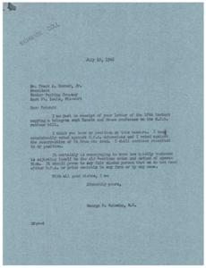 Opposition to O.P.A. Revivor Bill: A Firm Stance, 1946-07-18