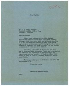 Urgent Message Regarding Price Control Legislation, 1946-07-16