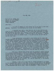 The Battle Against Price Controls: A Letter to Mr. W.P.Z. German, Jr., 1946-07-22