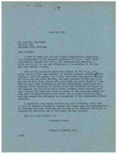 The Fight Against O.P.A.: A Letter Exchange, 1946-07-10