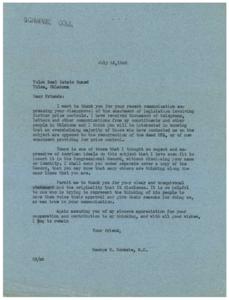 Opposition to Price Controls: A Letter from Congressman George Schwabe, 1946-01-01 - 1946-12-31