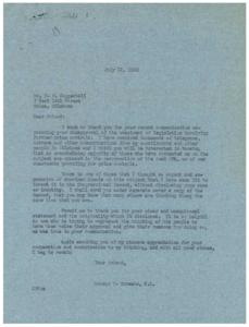 Opposition to Price Controls: A Letter from Congressman George B. Schwabe, 1946-07-12