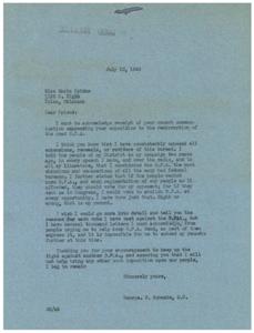 Opposition to the Resurrection of O.P.A.: A Letter from George B. Schwabe, M.C., 1946-07-10
