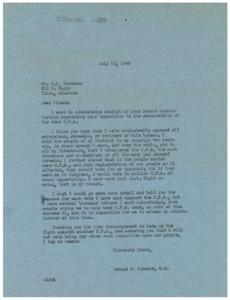 Opposition to the Resurrection of the O.P.A.: A Letter from George B. Schwabe, M.C., 1946-07-10