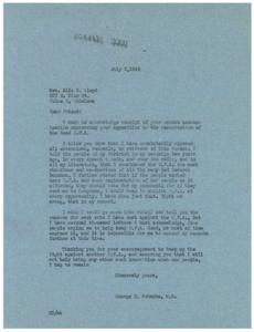 Opposition to O.P.A. Resurrection: A Letter of Support and Encouragement, 1946-06-27