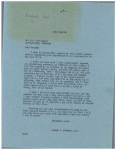 Opposition to Resurrection of O.P.A.: Correspondence between H.W. Burlingame and George B. Schwabe, 1946-07-05