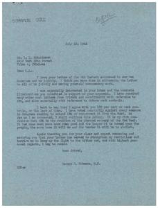 Opposition to OPA and Rent Control: A Letter from L.L. Hutchinson, 1946-07-10