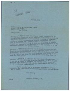 Opposition to Price Controls: Correspondence with Representative  Schwabe, 1946-07-01