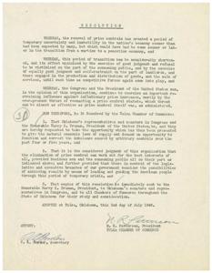 Resolution for Economic Stability: A Call to Action from the Tulsa Chamber of Commerce, 1945-01-01 - 1946-12-31