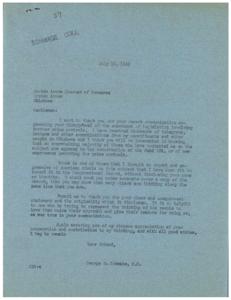 Support for Anti-Price Control Legislation: A Thank You Letter from George B. Schwabe, M.C., 1946-07-12