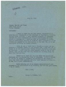 Opposition to Price Controls: A Letter of Appreciation, 1946-07-12