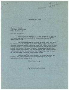Concerns Regarding OPA and Rent Control, 1946-12-15