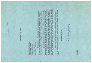Rent Control Issues in Tulsa: A Call to Action, 1946-12-17