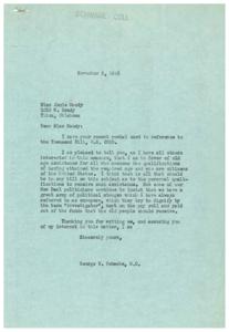Supporting Old Age Assistance: A Letter Exchange between Miss Janie Moody and Congressman George B. Schwabe, 1945-09-29