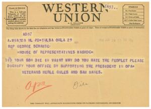 Symbols and Class of Service in Wester RI (45) Telegrams, 1945-01-01 - 1946-12-31