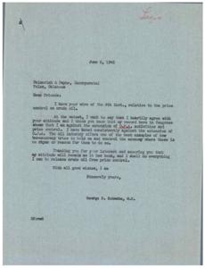 Eliminating Price Control on Crude Oil: A Letter from Helmerich &amp; Payne, Inc., 1946-06-06