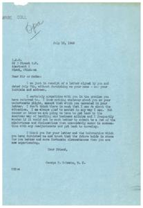 Letter of Support for American Way of Handling Business Affairs, 1946-07-10