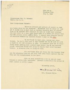 Urgent Plea for Rent Control Extension: A Letter to Congressman Schwabe, 1946-07-02