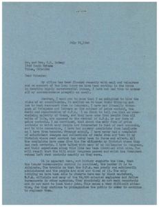 Price Control Policy: A Letter from George B. Schwabe, M.C., 1945-01-01 - 1946-12-31
