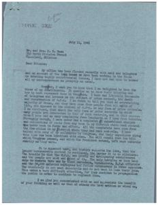 Concerns and Support for O.P.A. Continuance: A Letter from Constituents, 1946-07-01