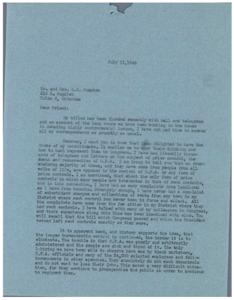 Concerns and Requests: A Letter to Congressman George B. Schwabe, 1945-01-01 - 1945-12-31