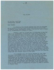 Opposition to O.P.A. Revival: A Letter from Representative George B. Schwabe, 1945-01-01 - 1946-12-31
