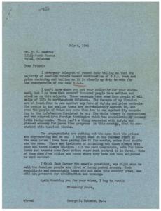 Response to O.P.A. Rent and Price Controls, 1946-07-06