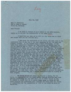 The Resurrection of the O.P.A.: A False Philosophy and False Economy, 1946-07-16