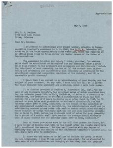 Concerns Regarding Representative Crawford&#39;s Amendment to O.P.A. Extension Bill, 1942-03-02