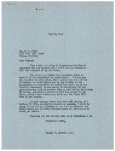 Concerns Regarding Congressman Crawford&#39;s Amendment: A Call for Inclusion of Wholesalers and Distributors, 1946-04-23